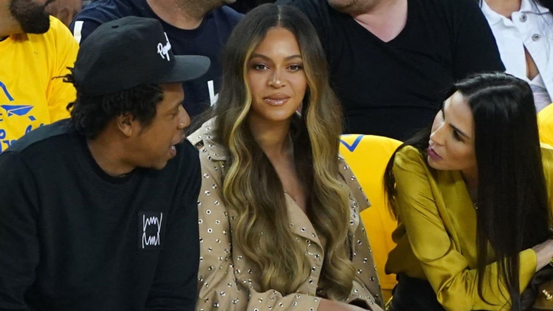 The Internet has thoughts on Beyoncé's reaction to a woman leaning over her to speak to Jay-Z