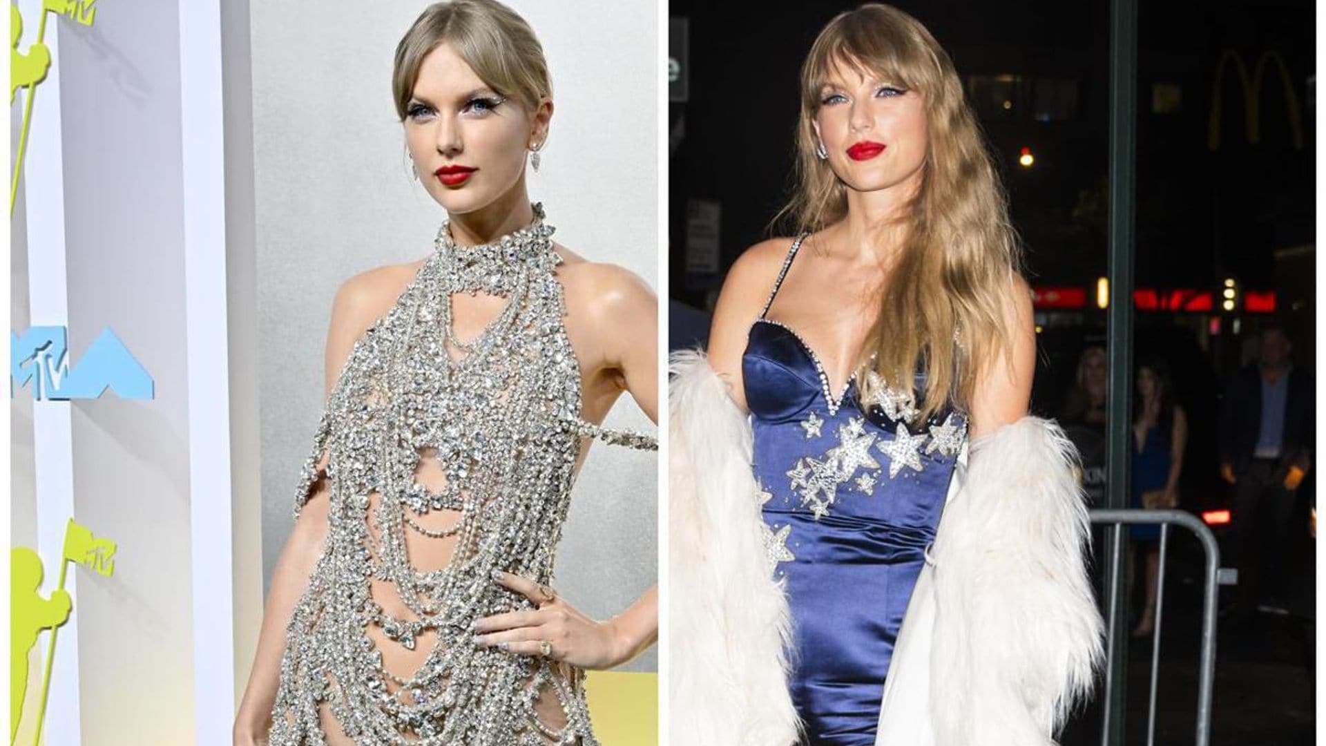 Taylor Swift shimmers in starry outfit inspired by new album ‘Midnights’