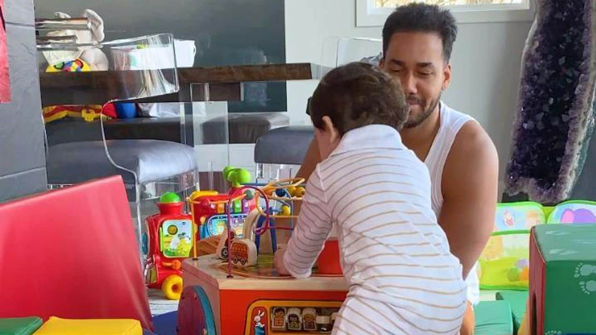 Romeo Santos’ baby boy Valentino makes adorable appearance in latest video