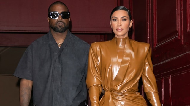 Kanye West & Kim Kardashian Leave K.West's Sunday Service At Theatre Des Bouffes Du Nord - Paris Fashion Week Womenswear Fall/Winter 2020/2021