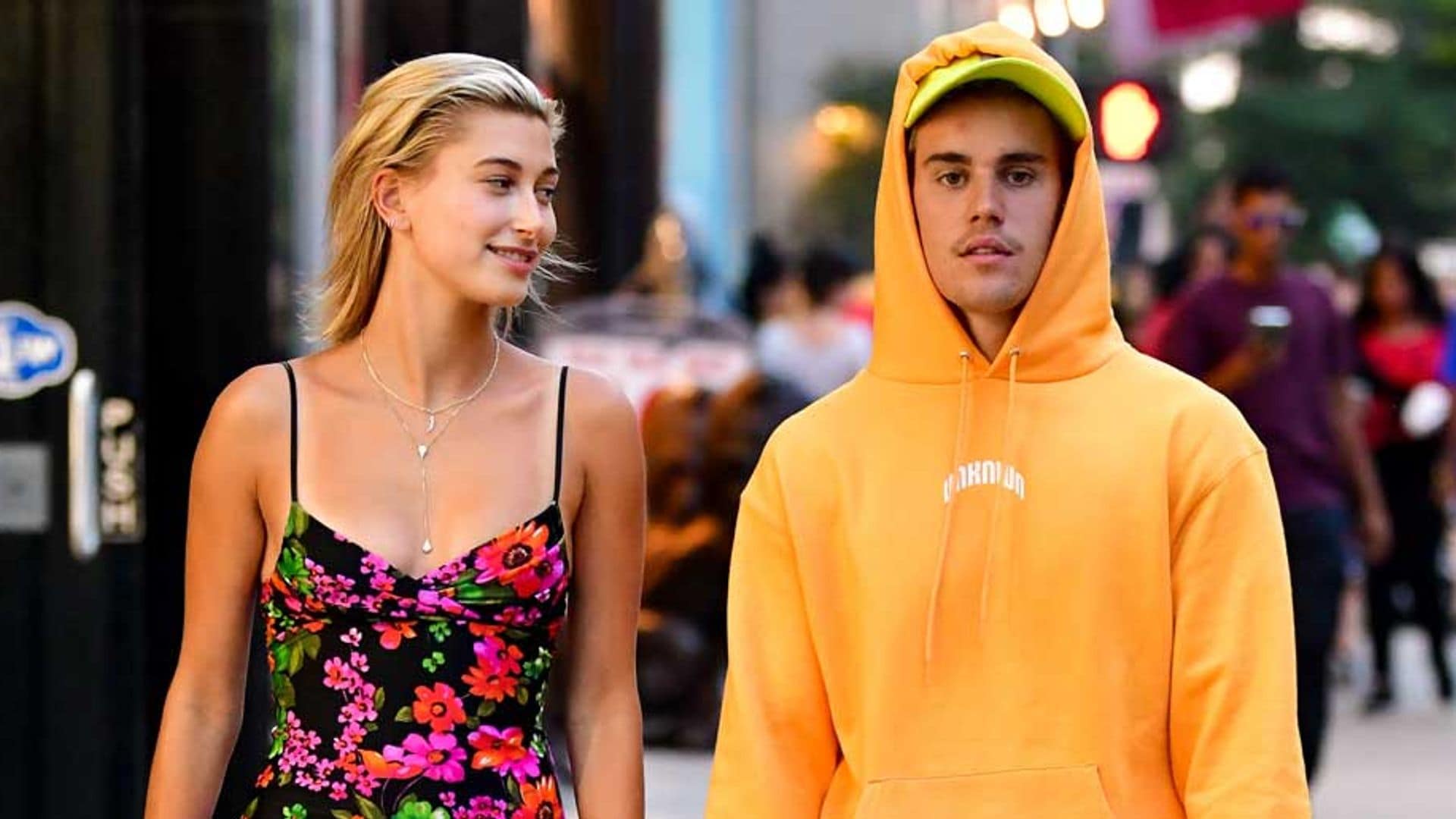 Hailey Baldwin and Justin Bieber street style