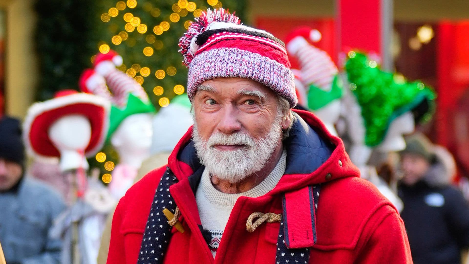 Watch Arnold Schwarzenegger play a joyful and cool Santa Claus