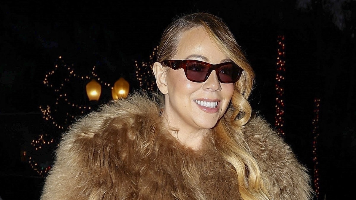 Mariah Carey wears a gorgeous fur coat as she braves the Aspen cold