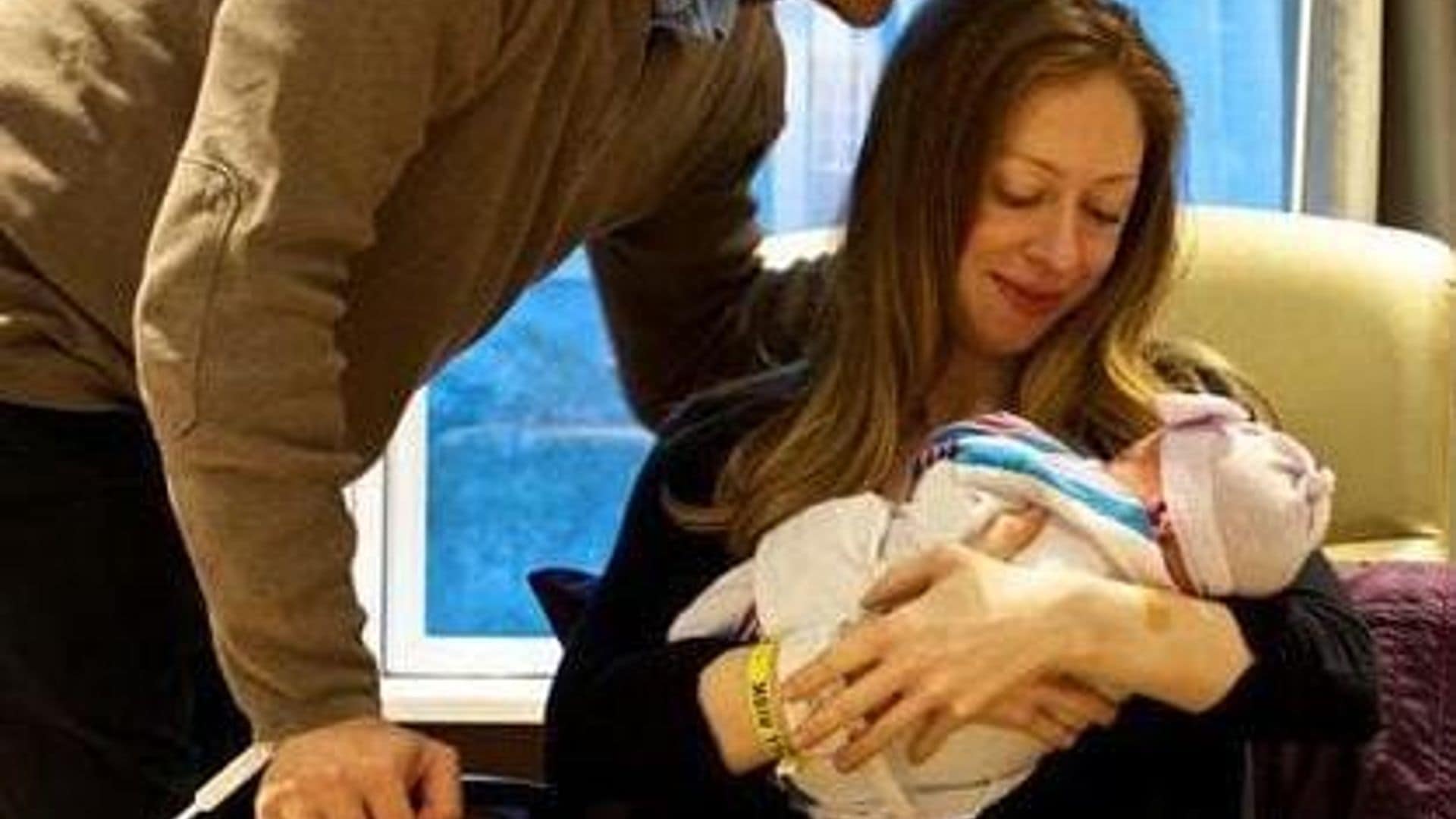 Chelsea and her husband Marc Mezvinsky welcomed baby Charlotte into the world in September.