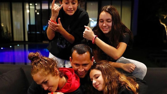 Jennifer Lopez y las hijas de Alex Rodriguez