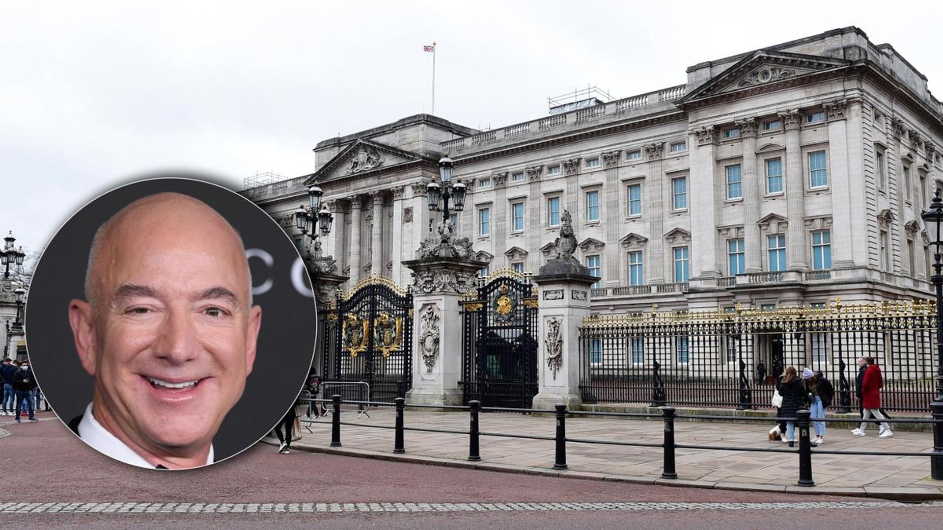 Jeff Bezos enjoys private tour of Buckingham Palace