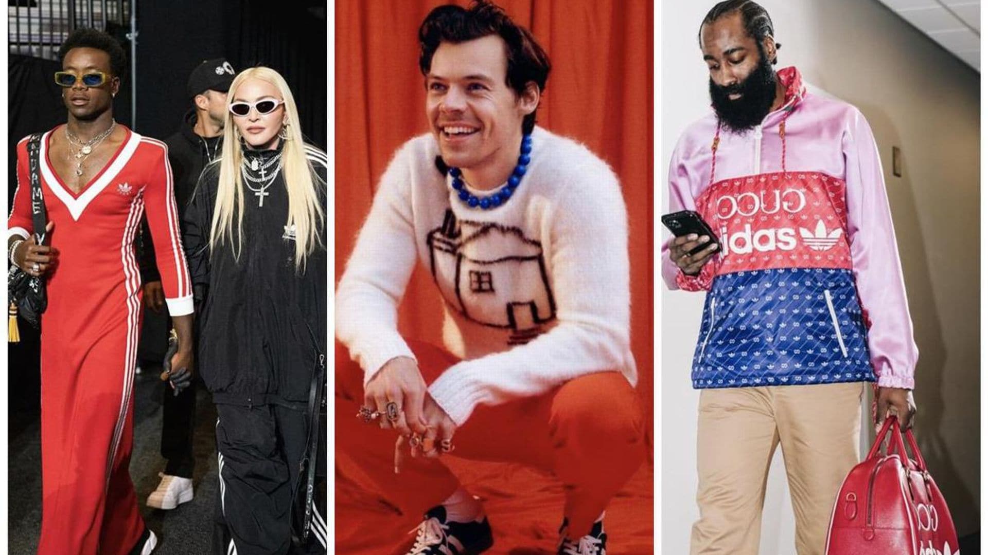 Celebrities are going crazy for the new Adidas and Gucci retro collection