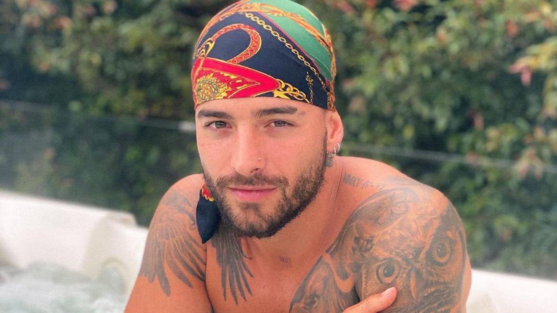 Maluma shares a special moment with his equally as handsome grandfather