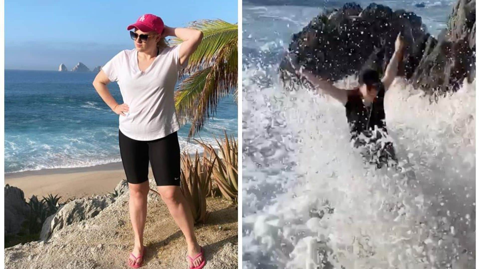 Rebel Wilson injures herself while taking ‘hot photos’ on beach in Mexico