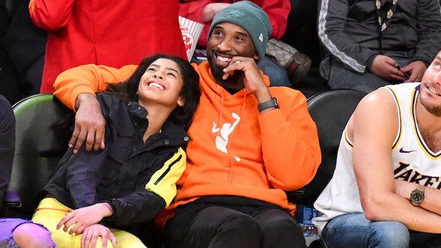 Celebrities At The Los Angeles Lakers Game