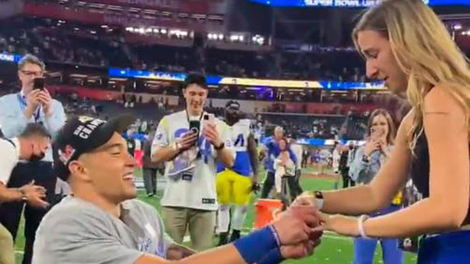 Super Bowl: Take a look at Taylor Rapp’s marriage proposal after winning with the Rams
