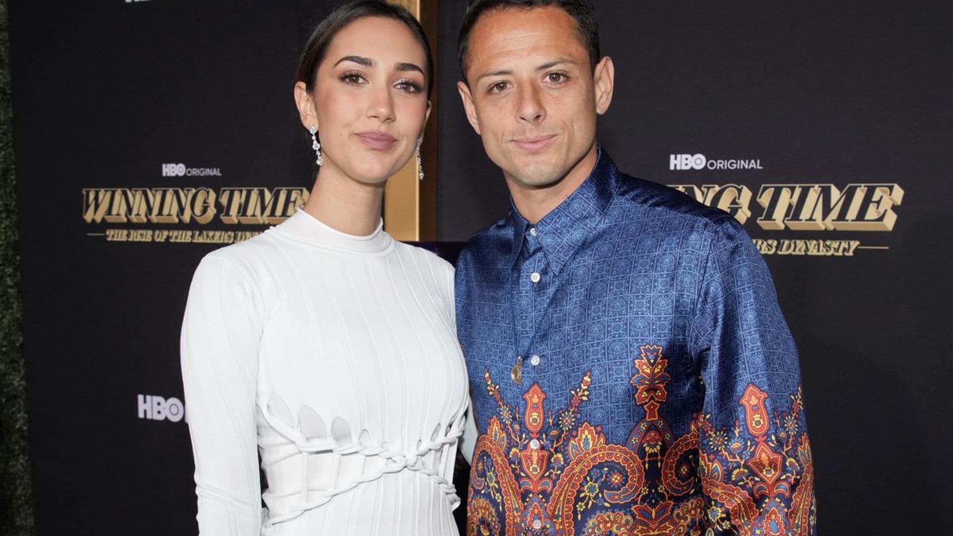 Javier ‘Chicharito’ Hernández and Nicole McPherson debut as a couple at HBO’s Winning Time red carpet
