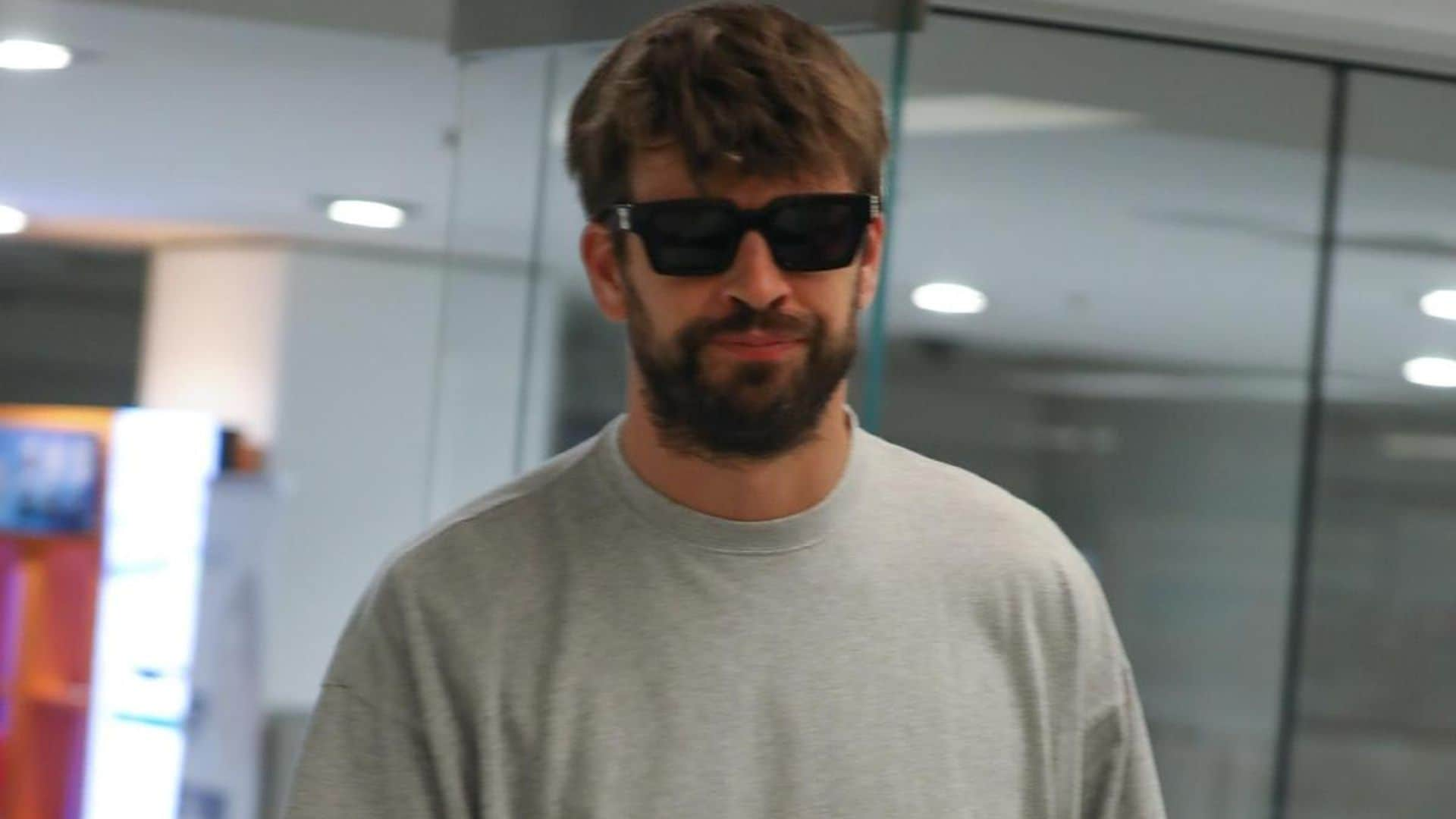 Gerard Piqué’s arrives in Miami to see his kids