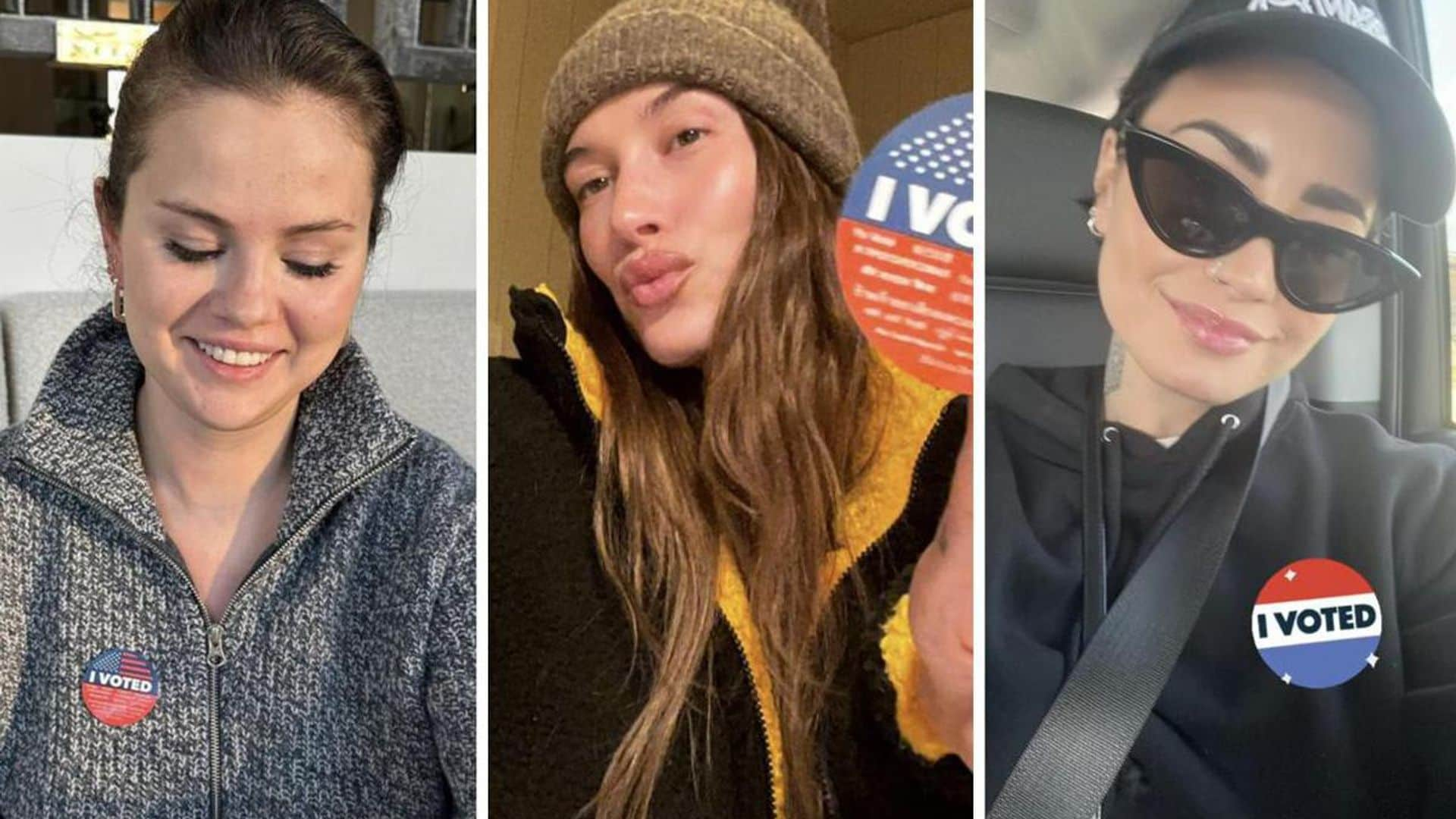 Celebrities proudly casting their ballots for the Midterm Elections 2022