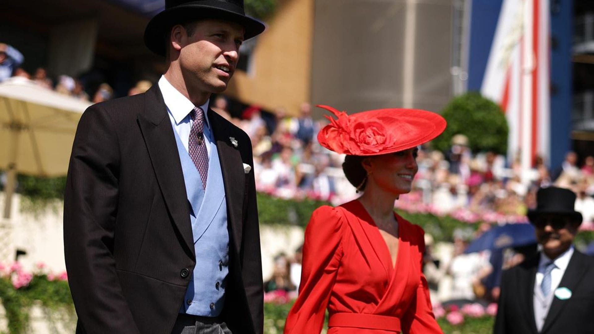 The lady in red! The Princess of Wales looks radiant at Royal Ascot