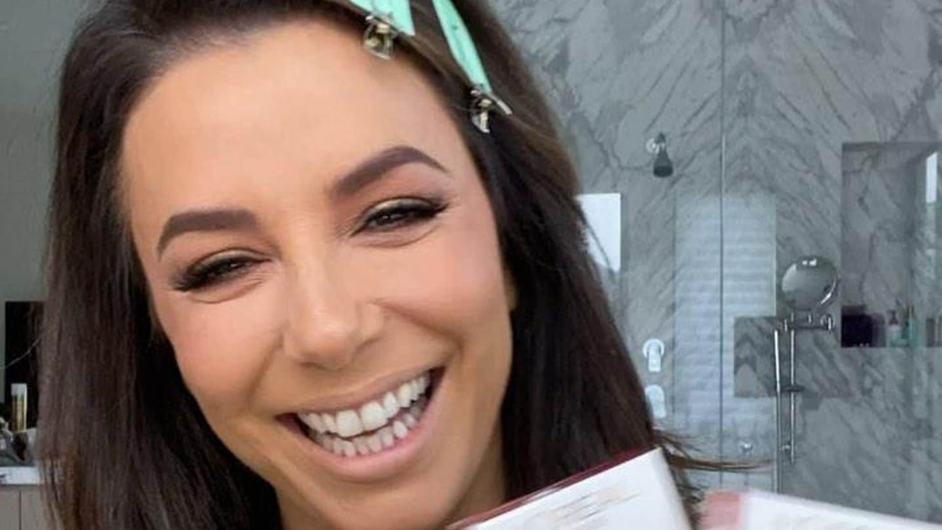 Eva Longoria shares hilarious makeup tutorial outtakes