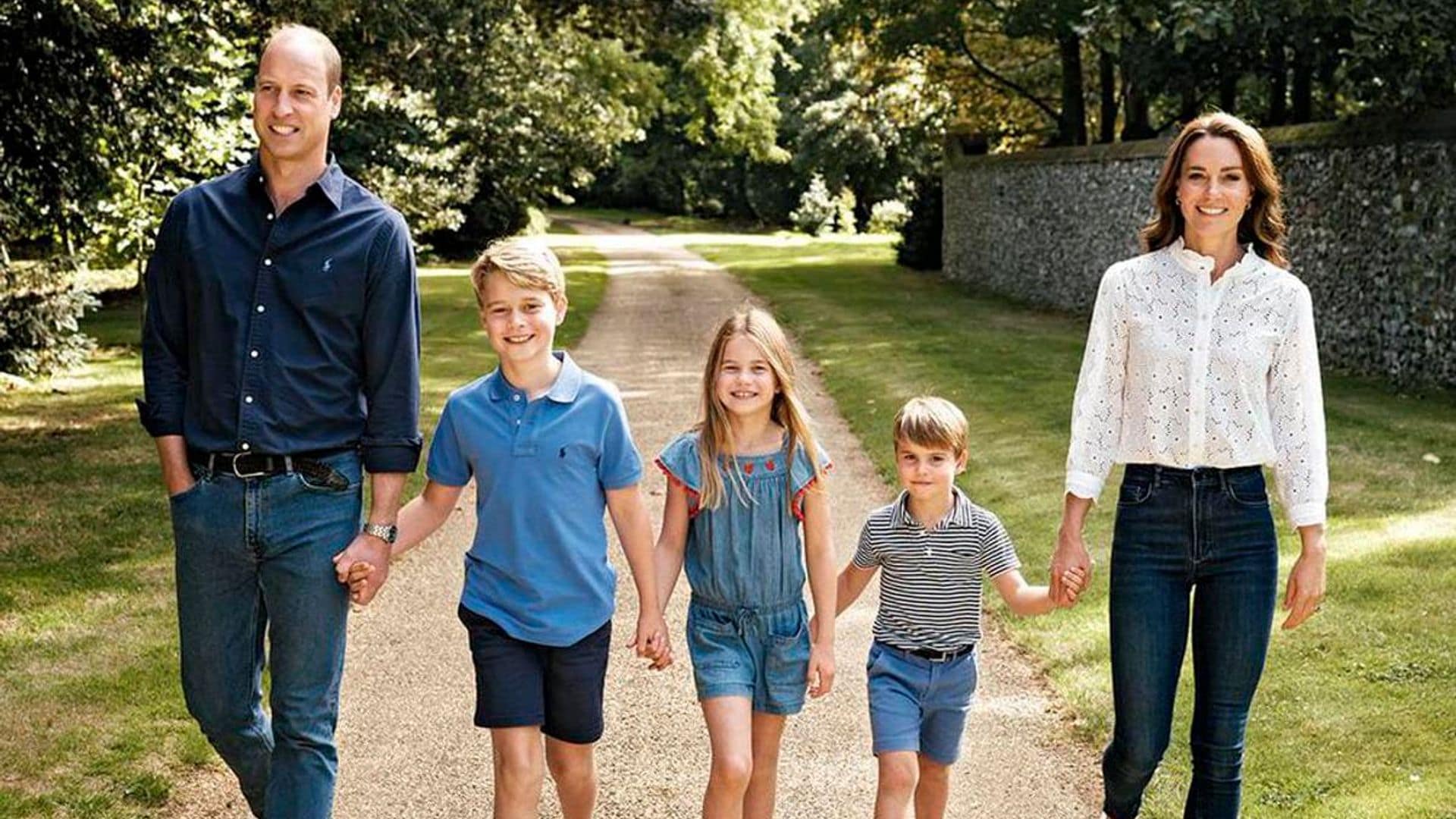 Prince and Princess of Wales Christmas card photo