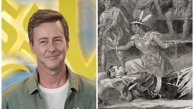 Edward Norton discovers he is a direct descendant of Native American heroine Pocahontas