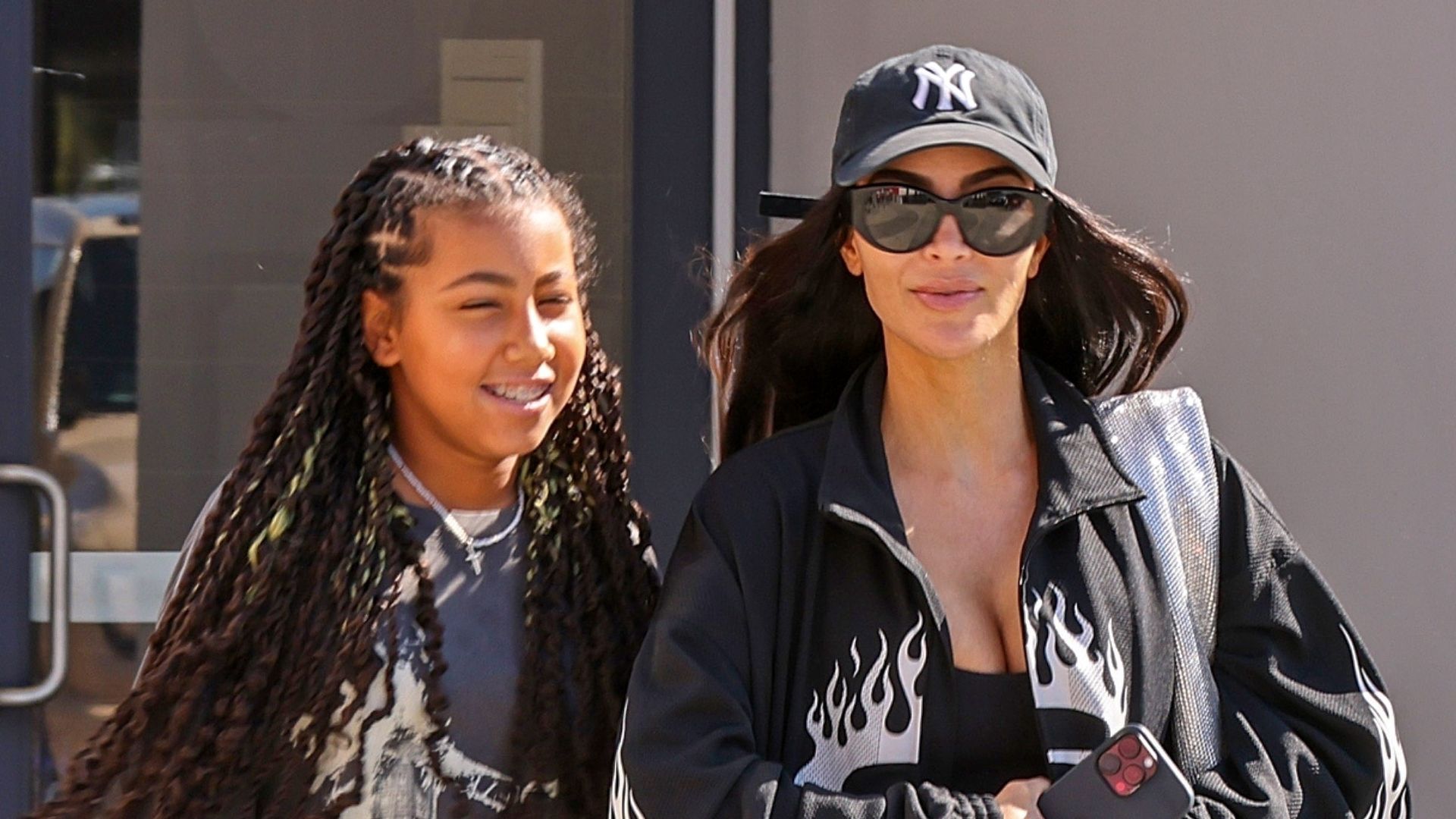 Kim Kardashian and North West show off their edgy style in New York