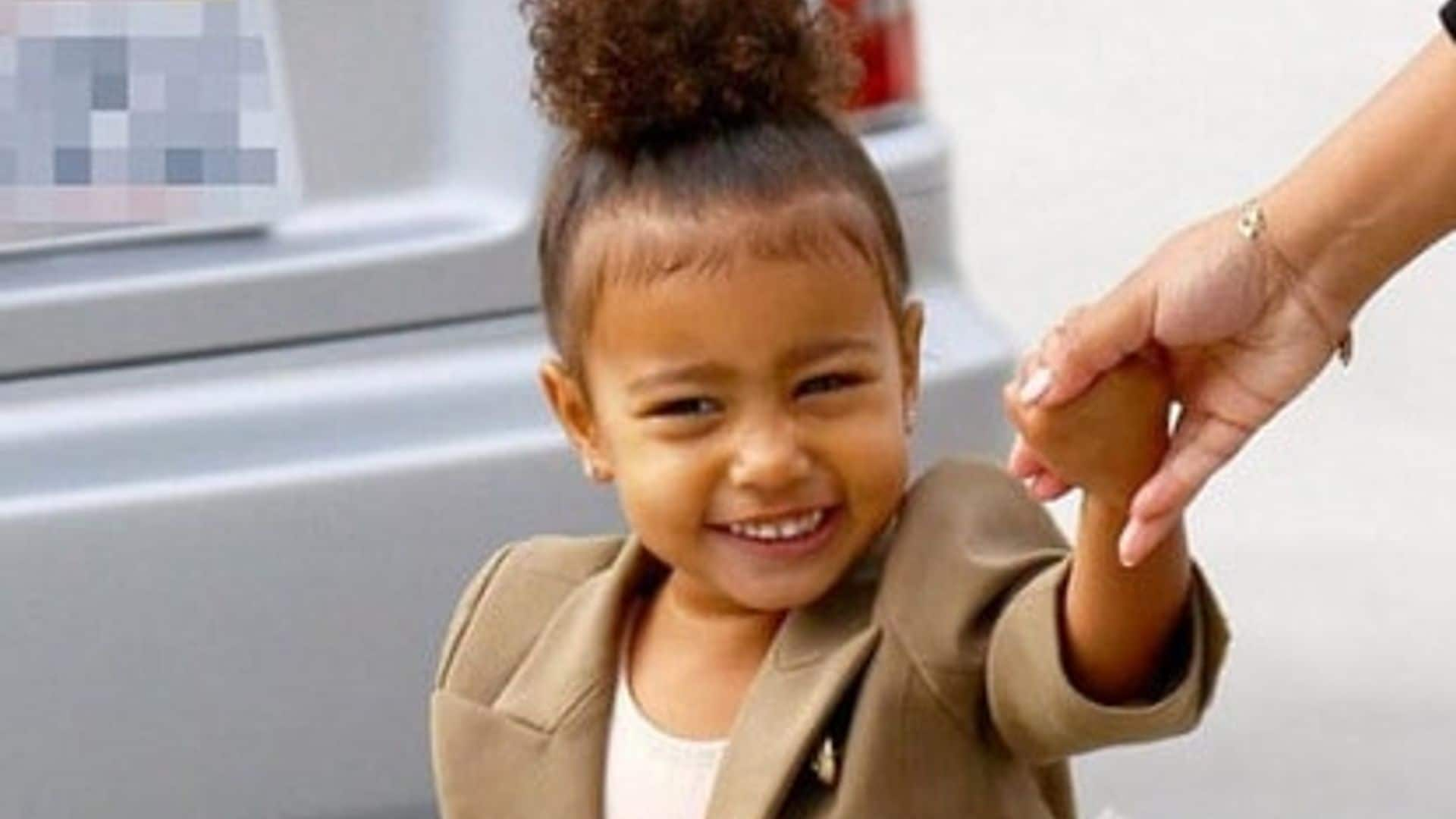 North West receives custom dress from designer Julien Macdonald