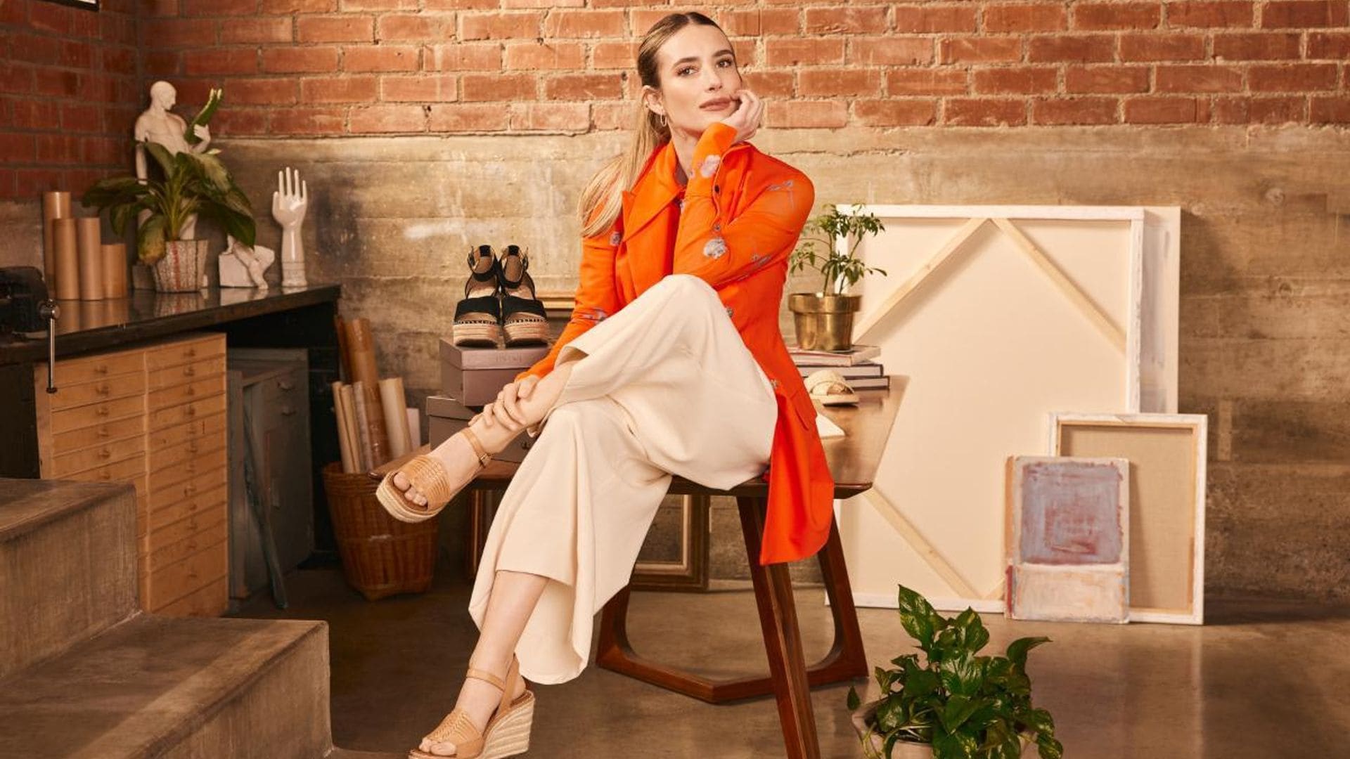 Bohemian Chic: Emma Roberts unveils her latest shoe collab for DSW