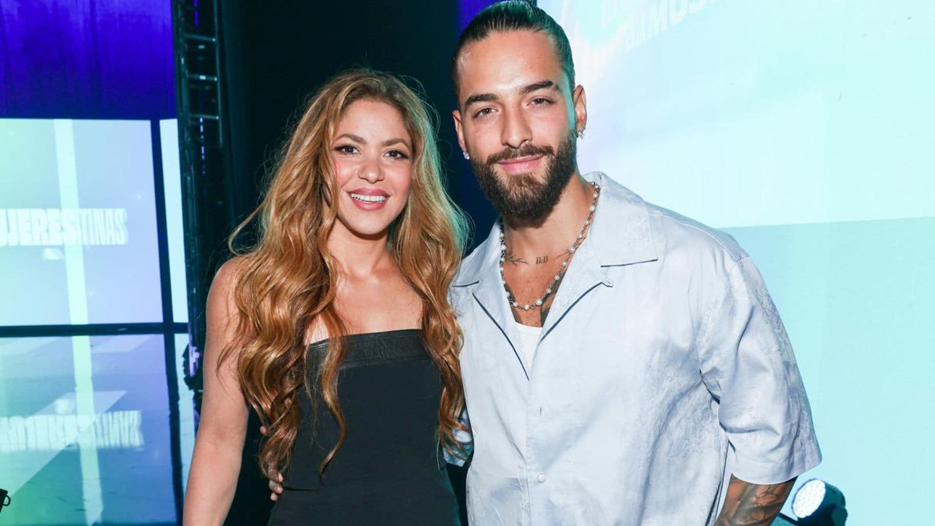 Shakira and Maluma arrive in Sevilla ahead of the Latin Grammys
