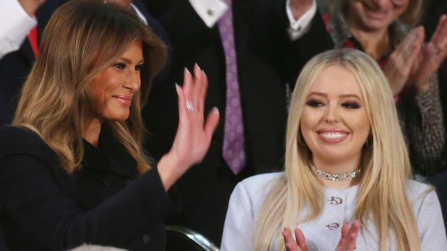 Tiffany Trump pictured with mom Marla and stepmom Melania in new bridal shower photo