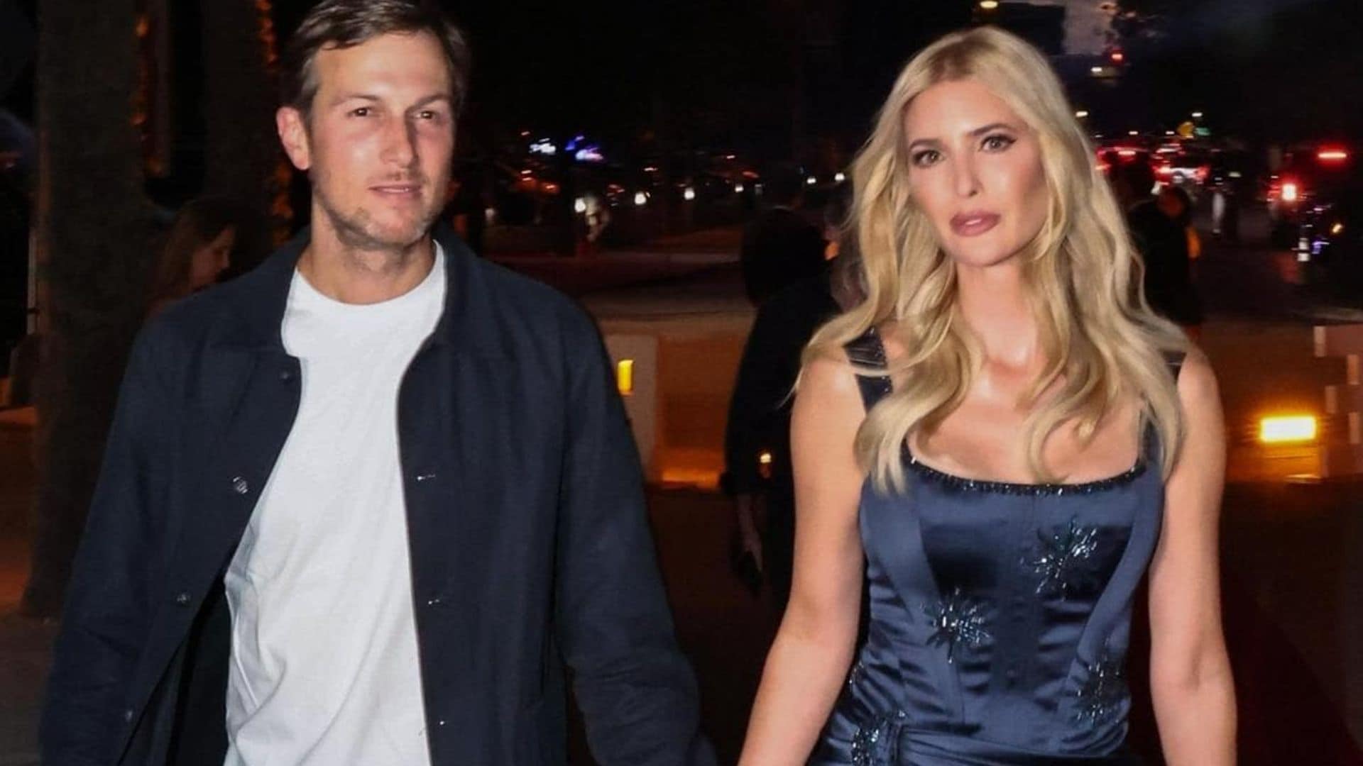 Ivanka Trump wears a little blue dress for date night with Jared Kushner