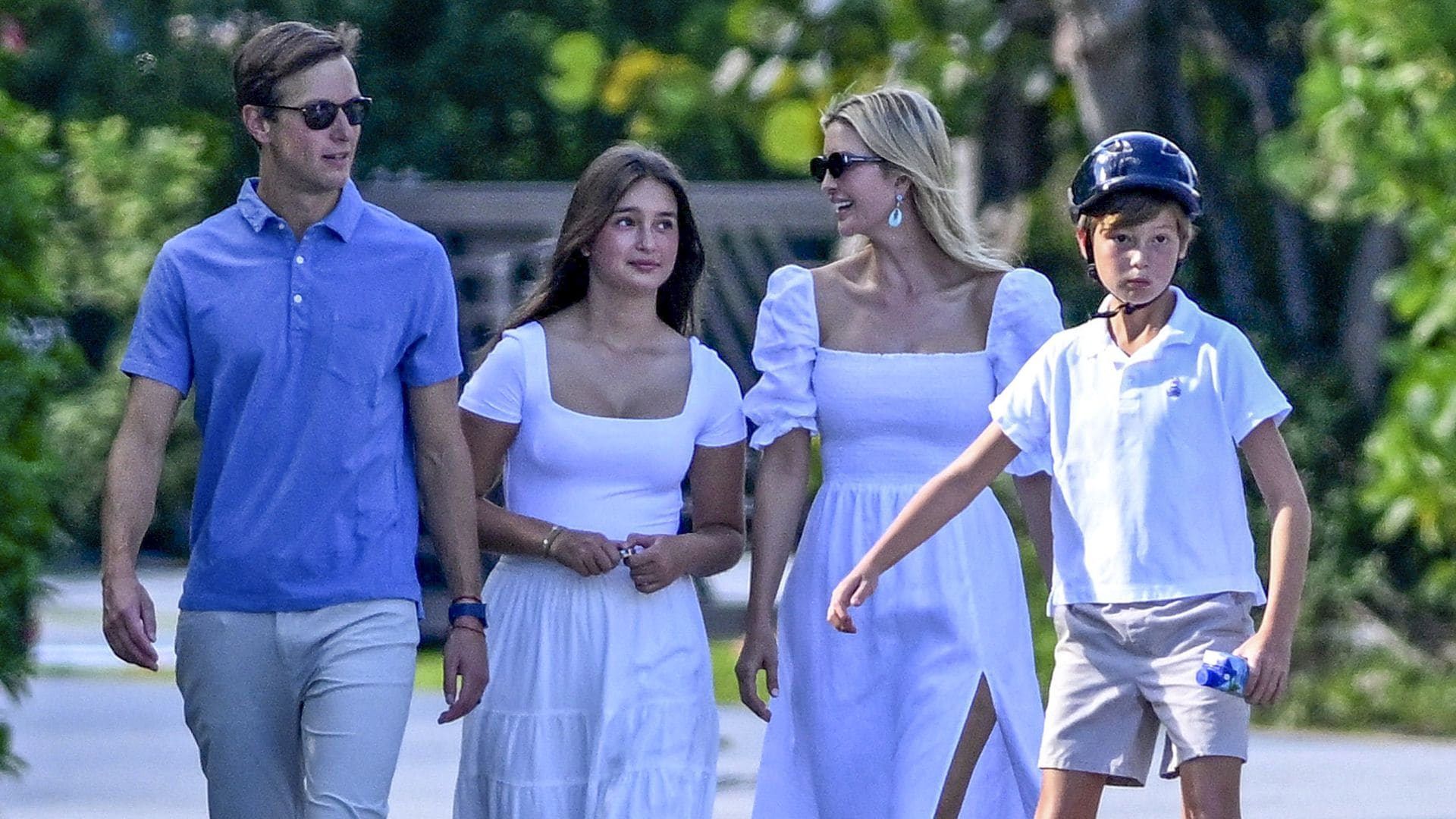 Ivanka Trump and her kids wear white as they drop by their synagogue in Miami