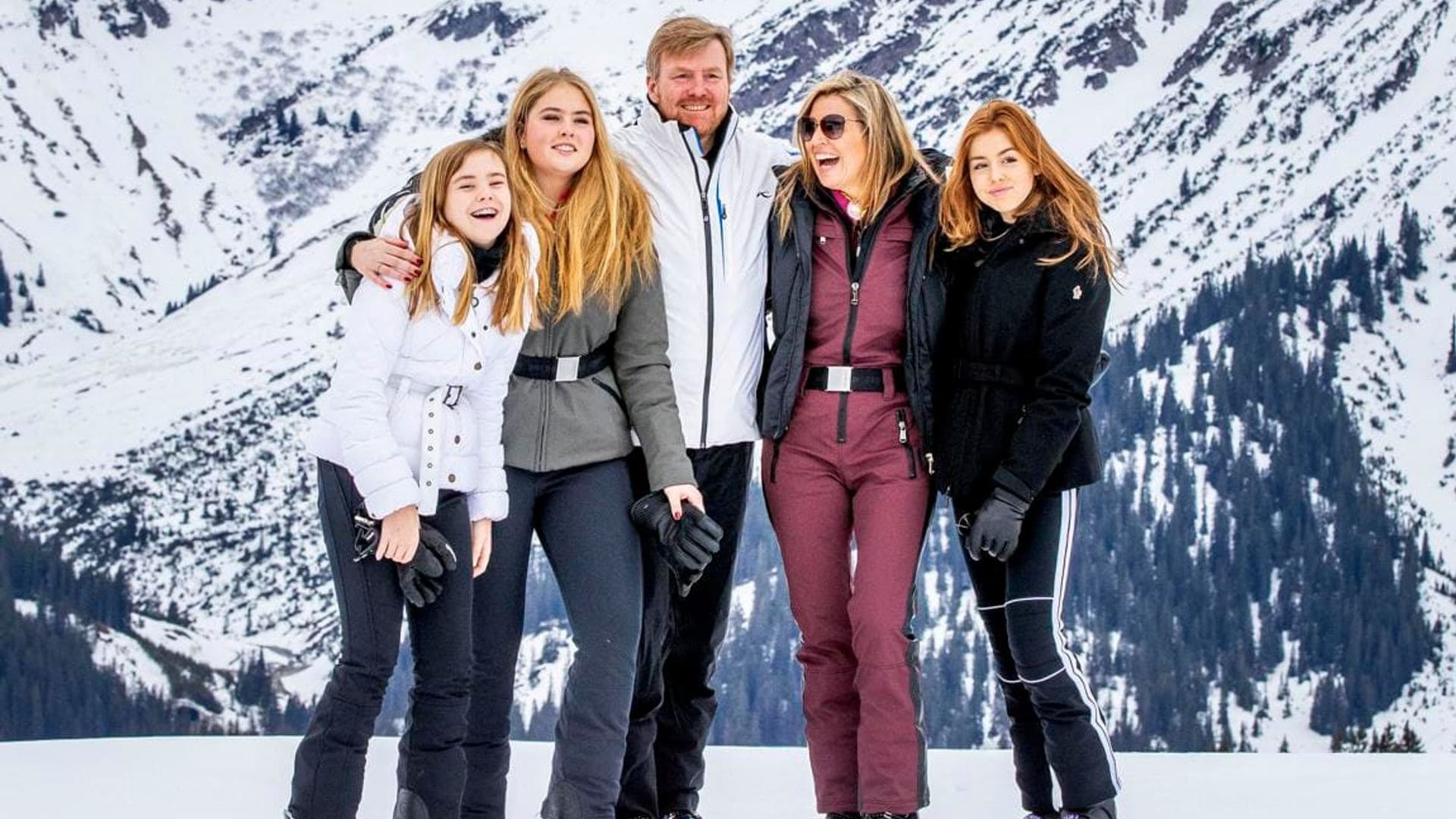 Queen Maxima’s daughter 16-year-old Amalia is taller than mom in stunning new photos during family ski trip