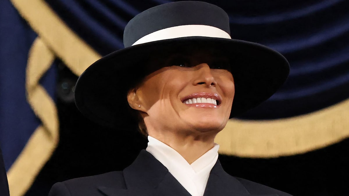 Melania Trump tops her elegant Inauguration Day look with a fabulous hat