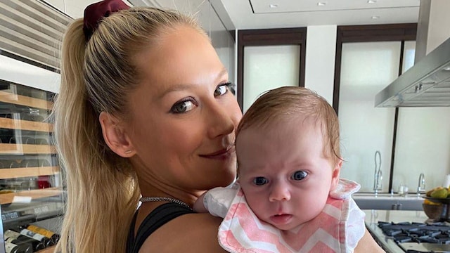 Anna Kournikova and her daughter Mary