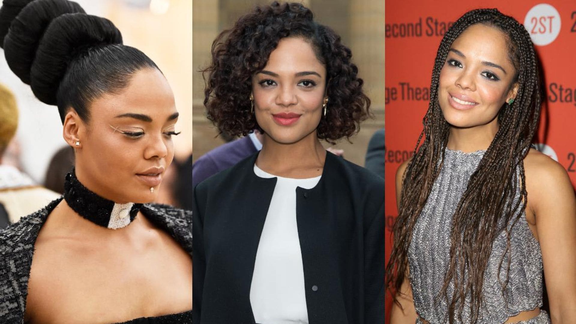 Tessa Thompson hair evolution