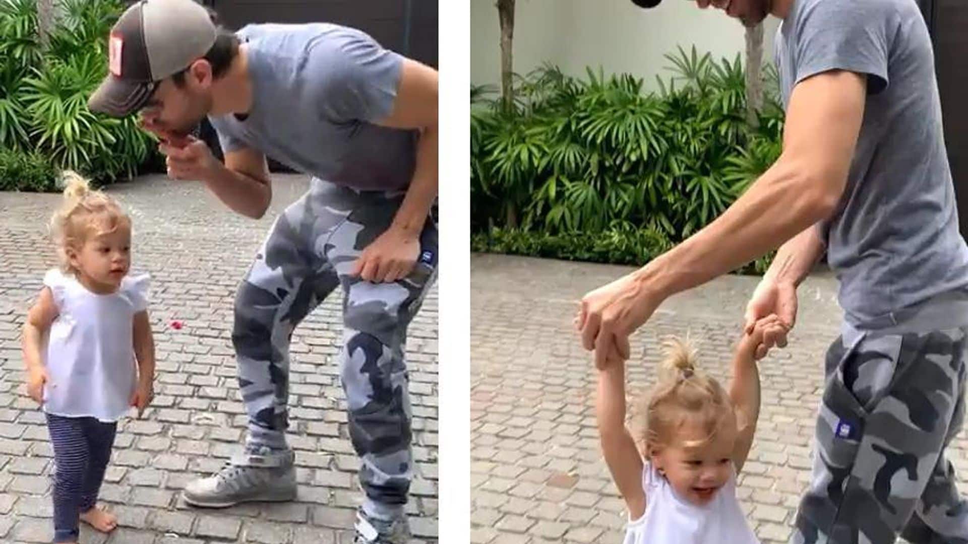 Watch Enrique Iglesias’ adorable video with one-year-old daughter Lucy