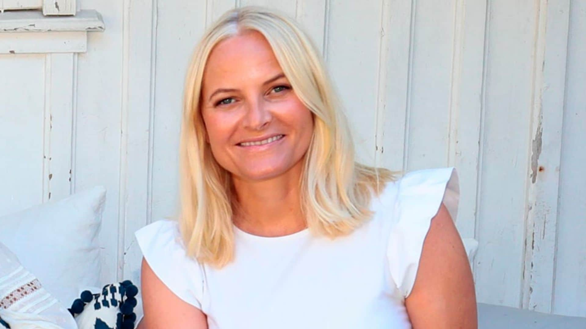 Surprise! Crown Princess Mette-Marit introduces her 'grandchild'