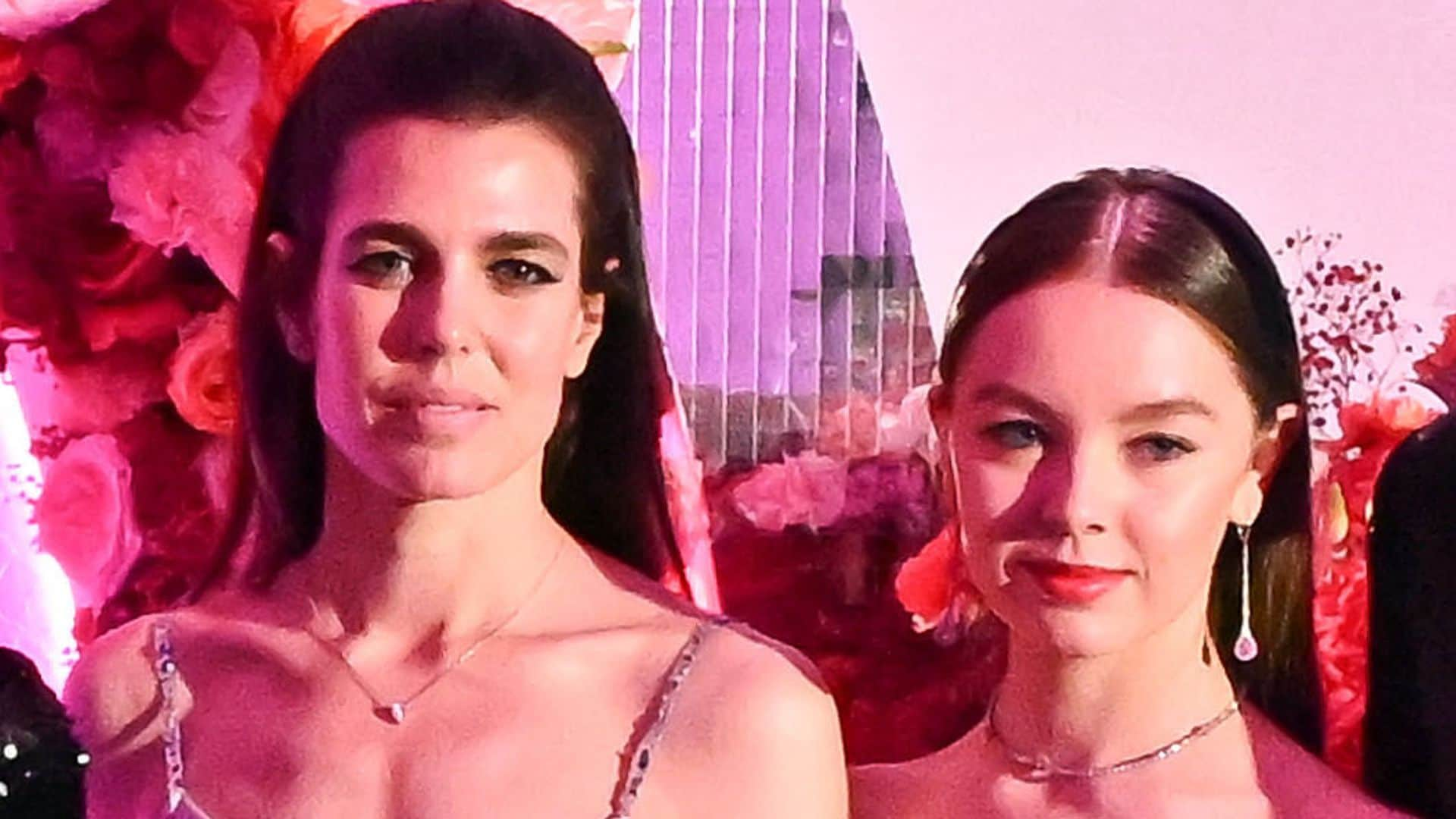 Sisters Charlotte Casiraghi and Princess Alexandra step out in Paris for the same fashion show