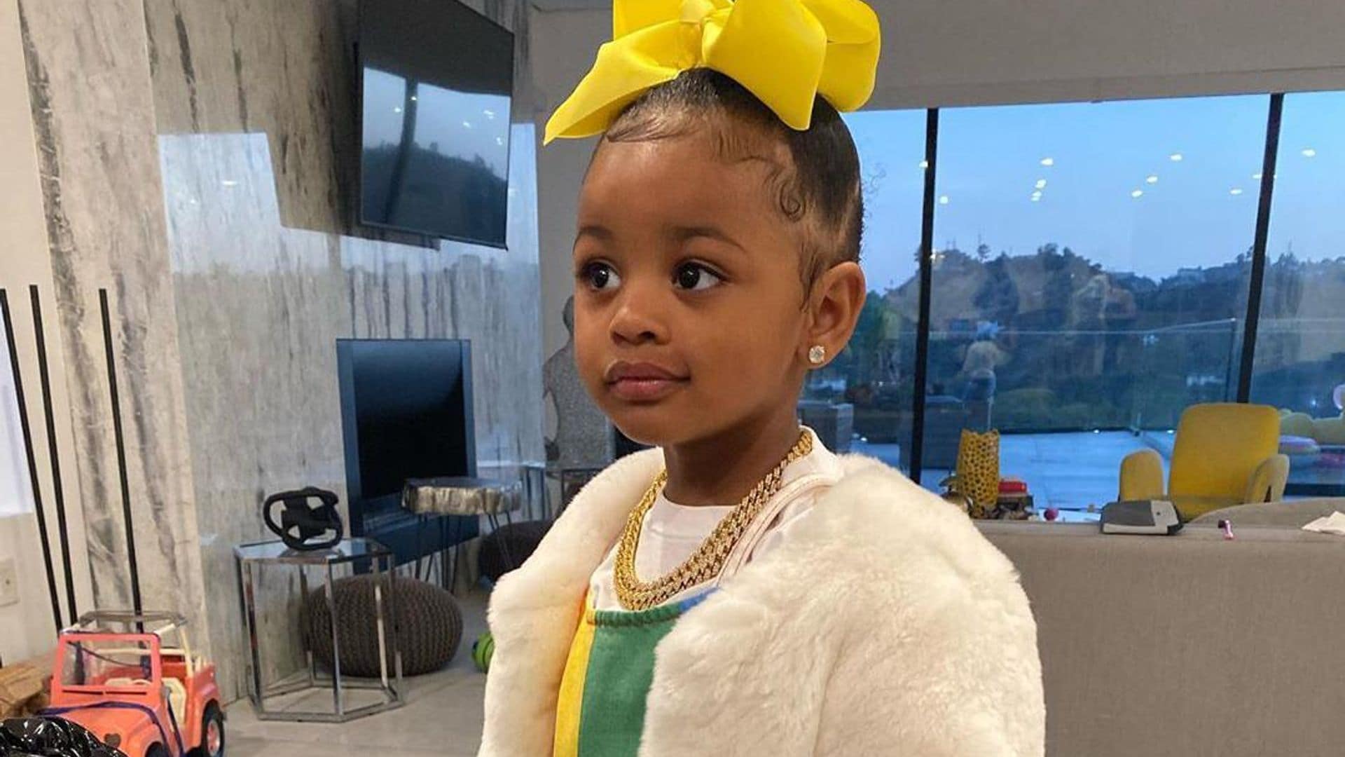 Cardi B’s daughter Kulture is decked out in diamonds and they’re pretty blinding