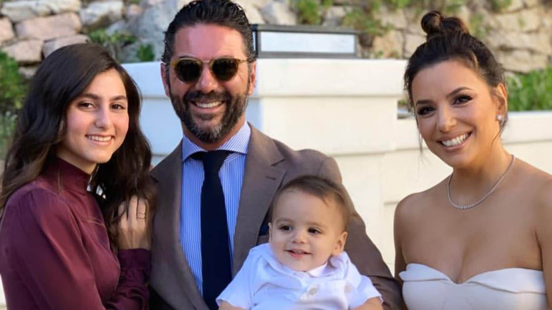 Eva Longoria’s son Santi looks just like his stepsister!