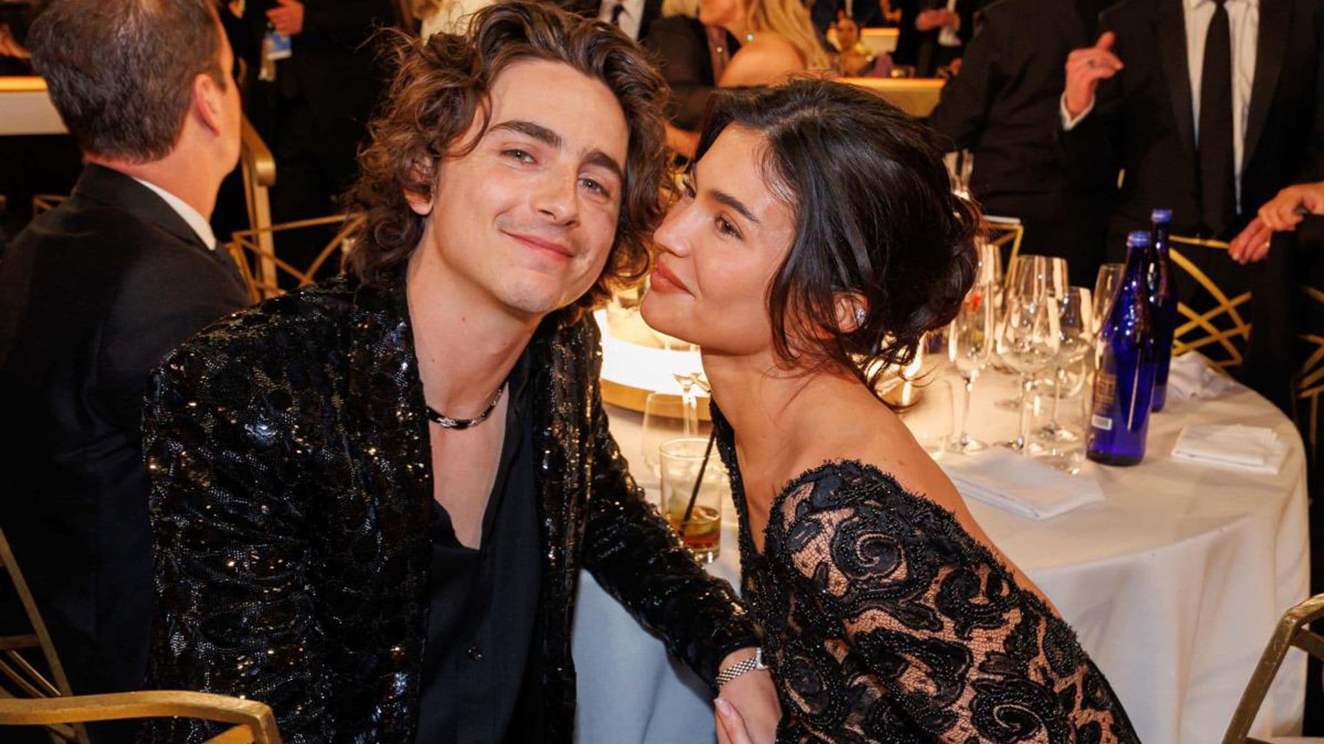 Kylie Jenner and Timothée Chalamet show major PDA at the 2024 Golden Globes