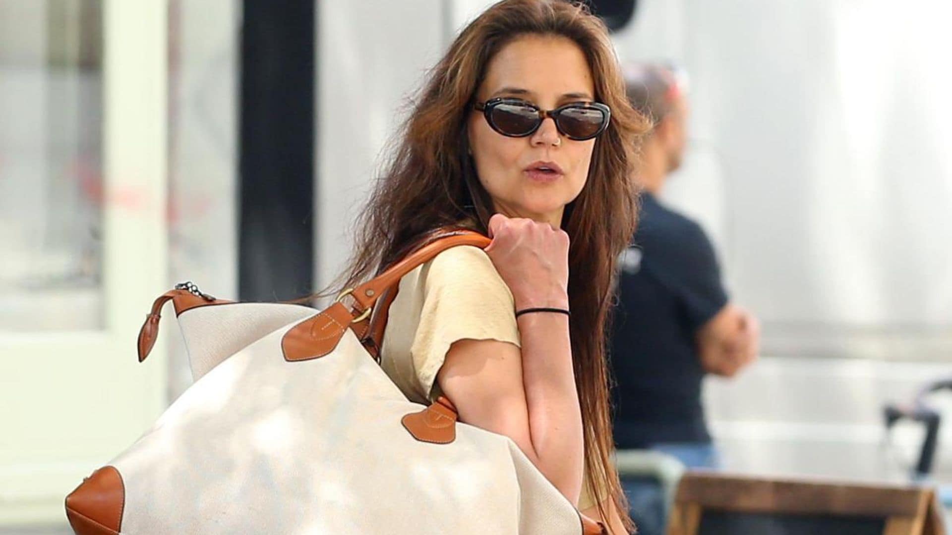 Katie Holmes looks fresh, fashionable, and ready for summer in New York