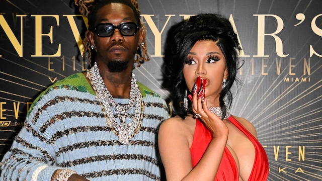 Cardi B And Offset Celebrate New Year's Eve 2023 At E11EVEN Miami