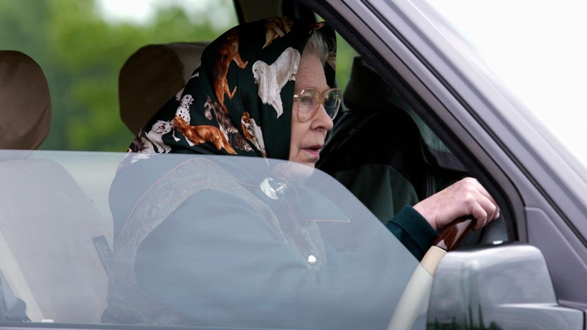 Queen Elizabeth driving