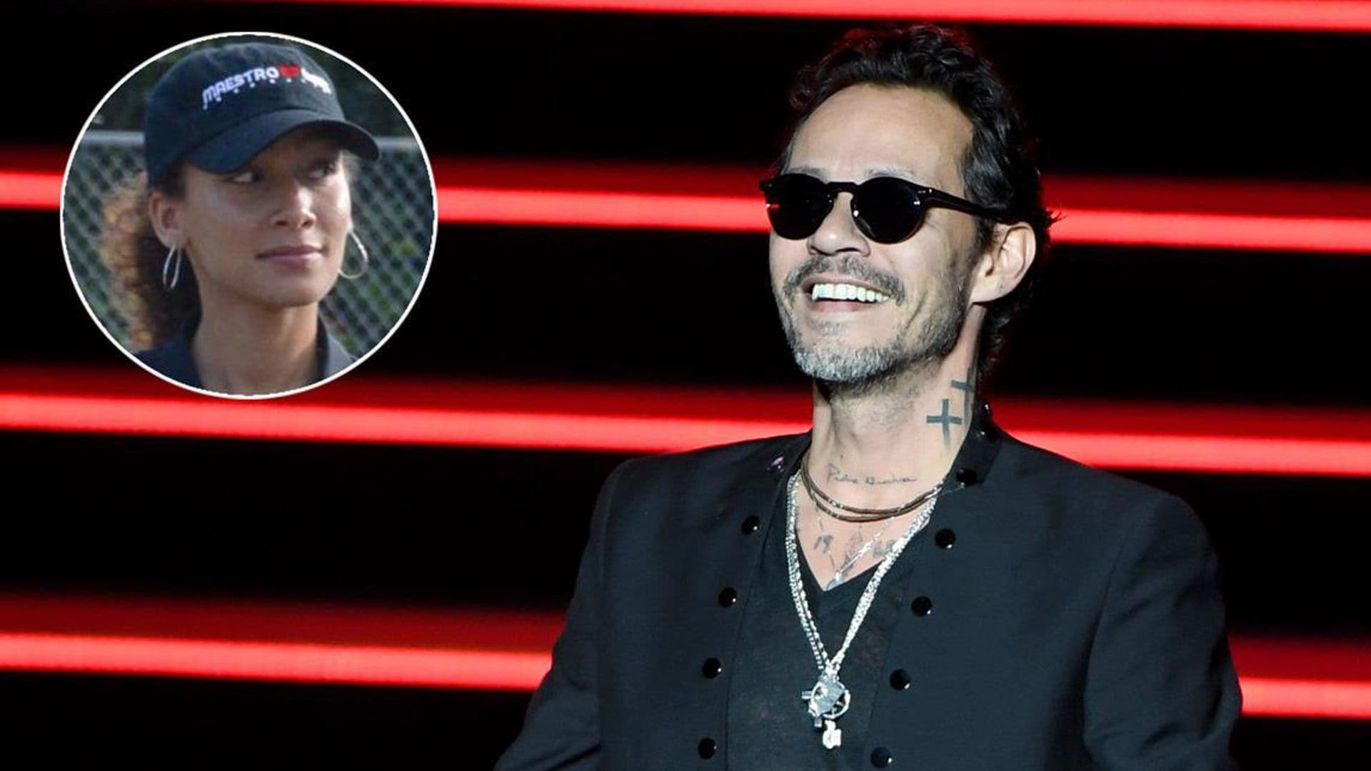 Marc Anthony’s girlfriend Jessica Lynne full of joy as she joins him backstage