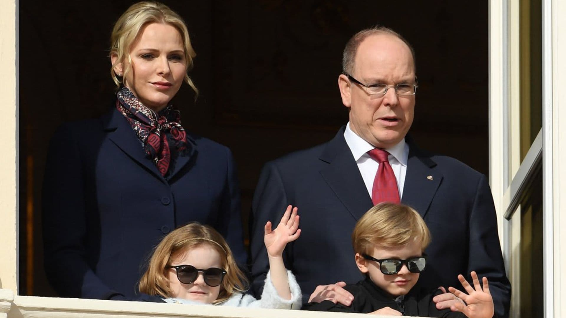 Princess Charlene and Prince Albert of Monaco release family’s glamorous Christmas card