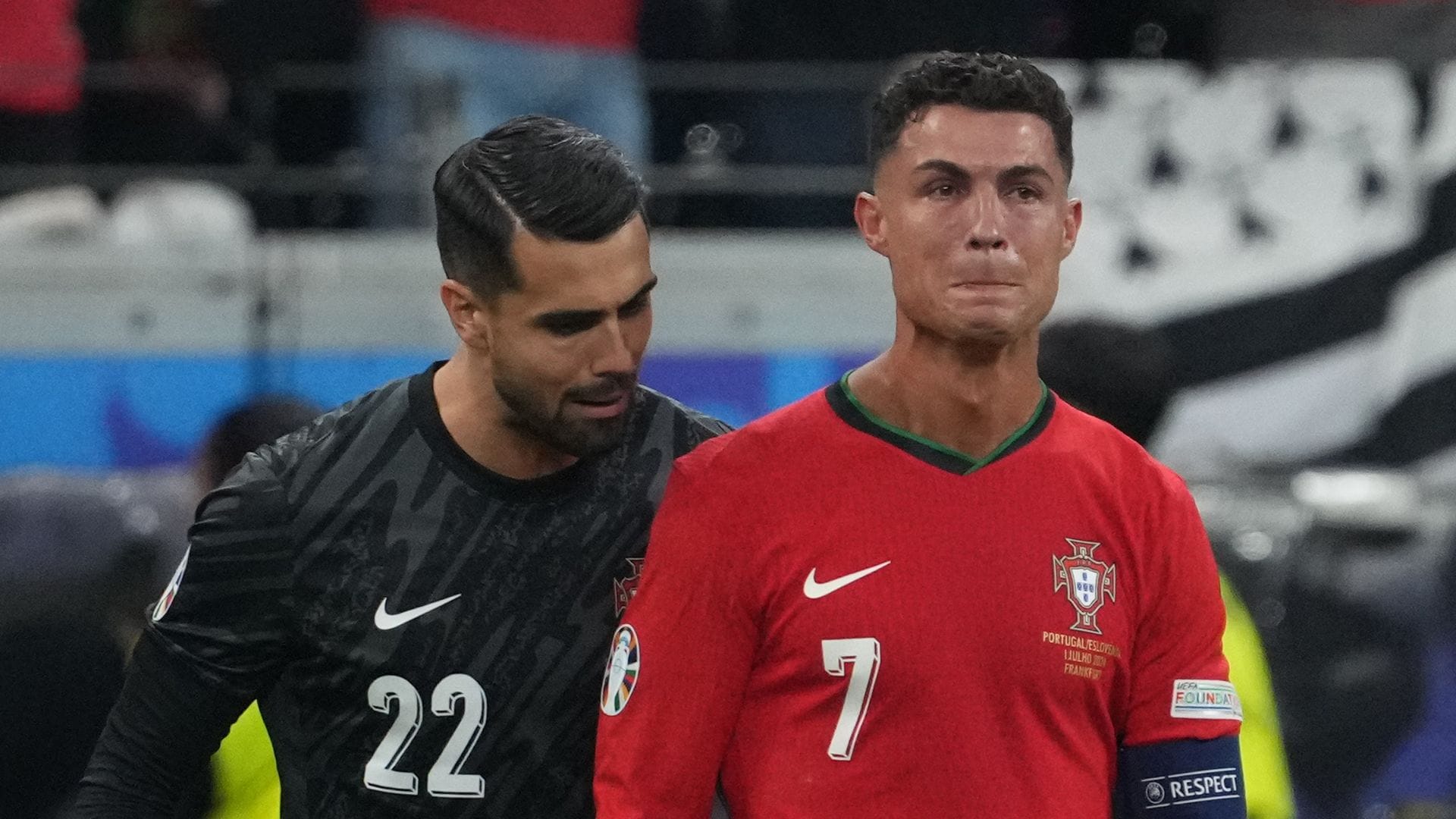 Cristiano Ronaldo's mom and Georgina Rodriguez react after watching him cry at the Euro 2024
