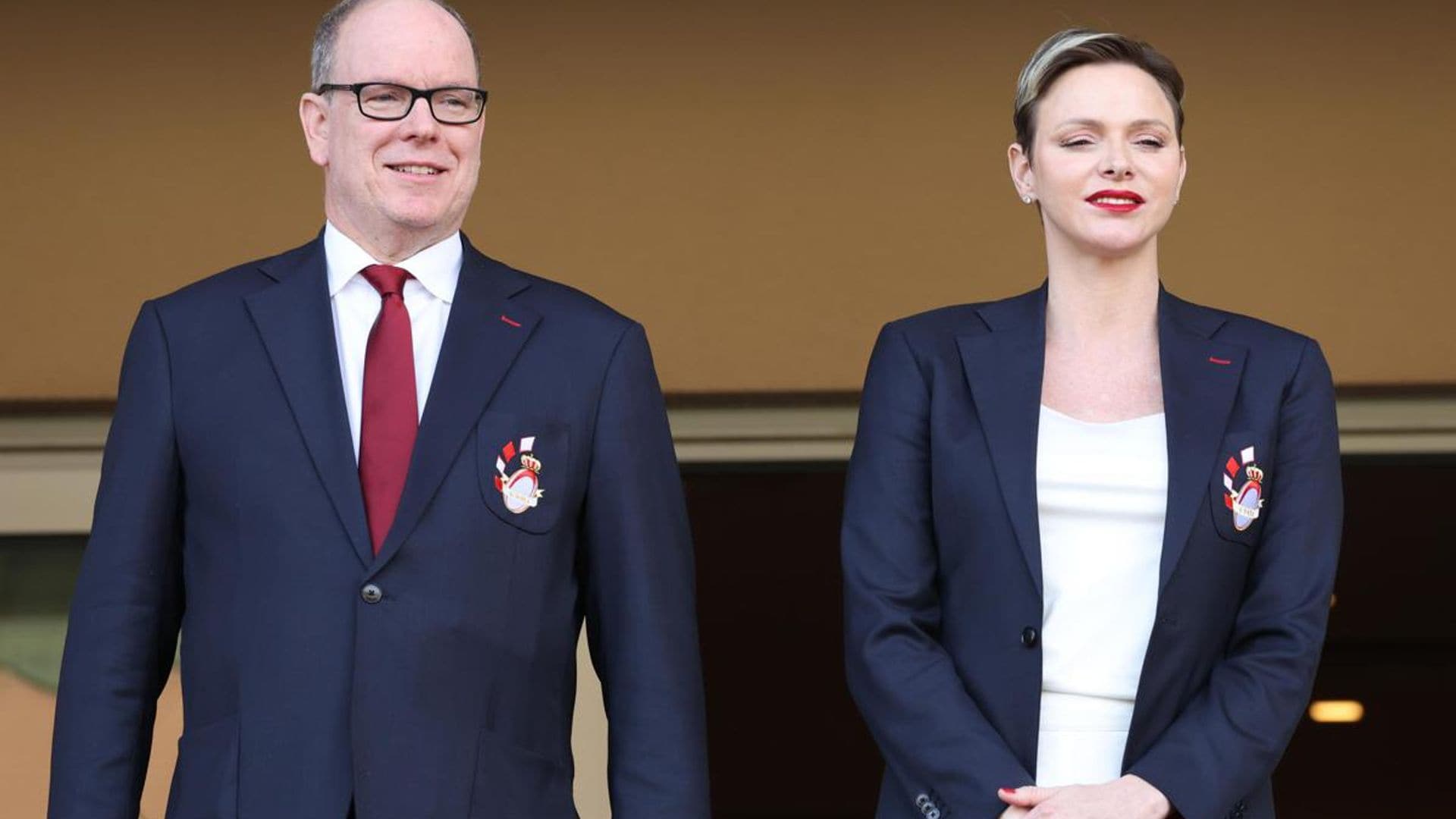 Prince Albert celebrates his birthday with Princess Charlene, their twins and a massive cake!