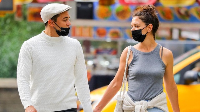 Katie Holmes and her new boyfriend Emilio Vitolo Jr at Central Park