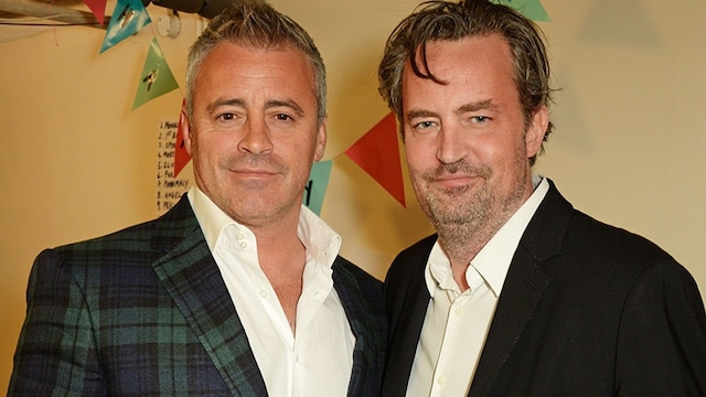 <i>Friends</i> fans were treated to a pleasant surprise when Matthew Perry and Matt LeBlanc reunited in London on Saturday.
<br>
Photo: Getty Images