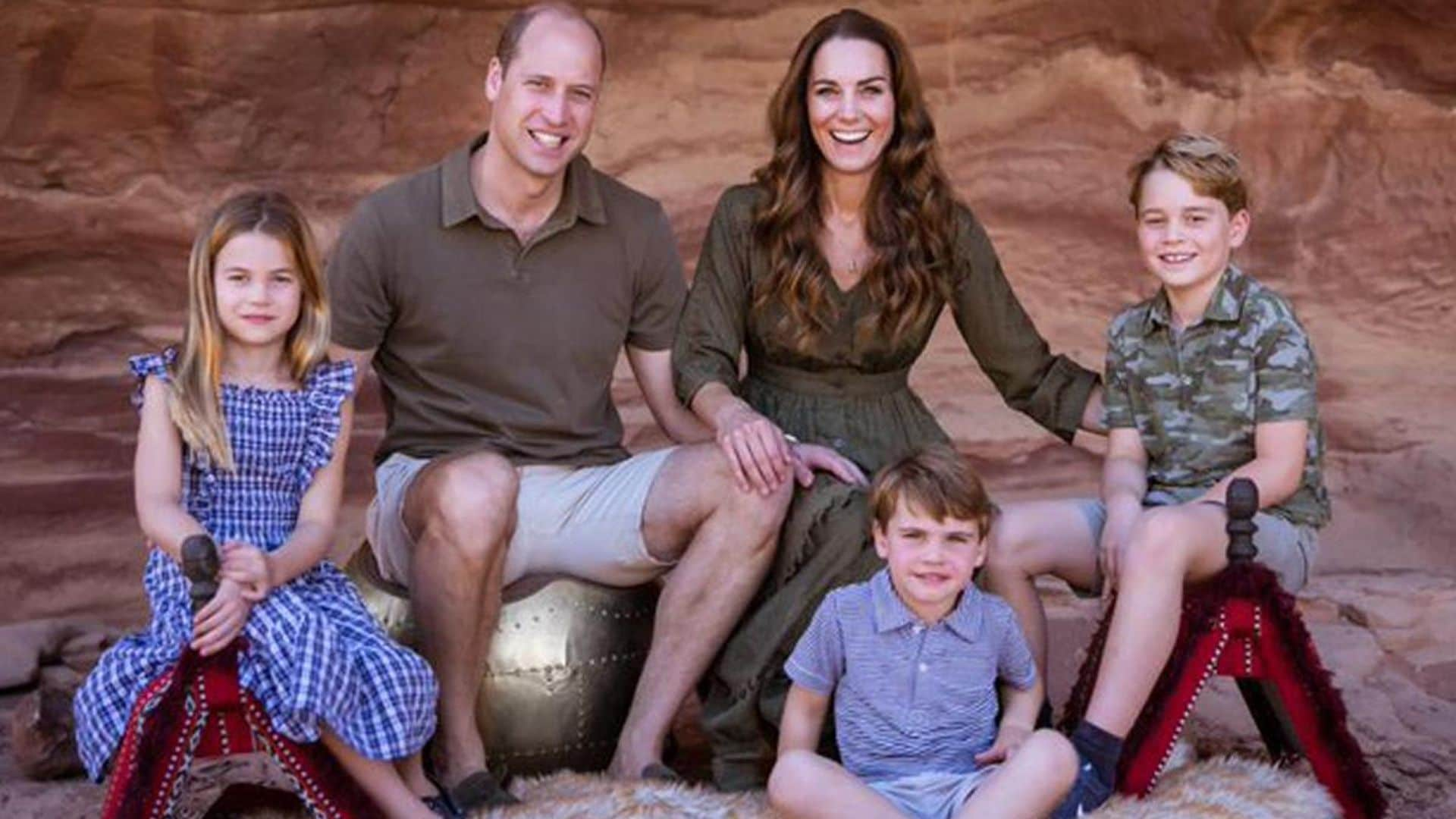 Prince William and Kate's 2021 Christmas card photo was taken in Jordan