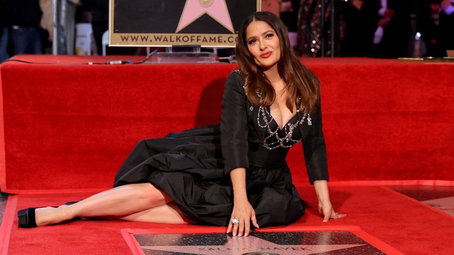 Salma Hayek gets her star in the Hollywood Walk of Fame